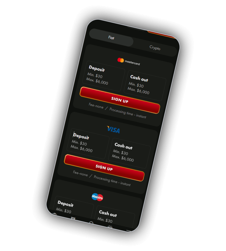 WinCrown cashier with card, wallet, voucher, bank and coin routes